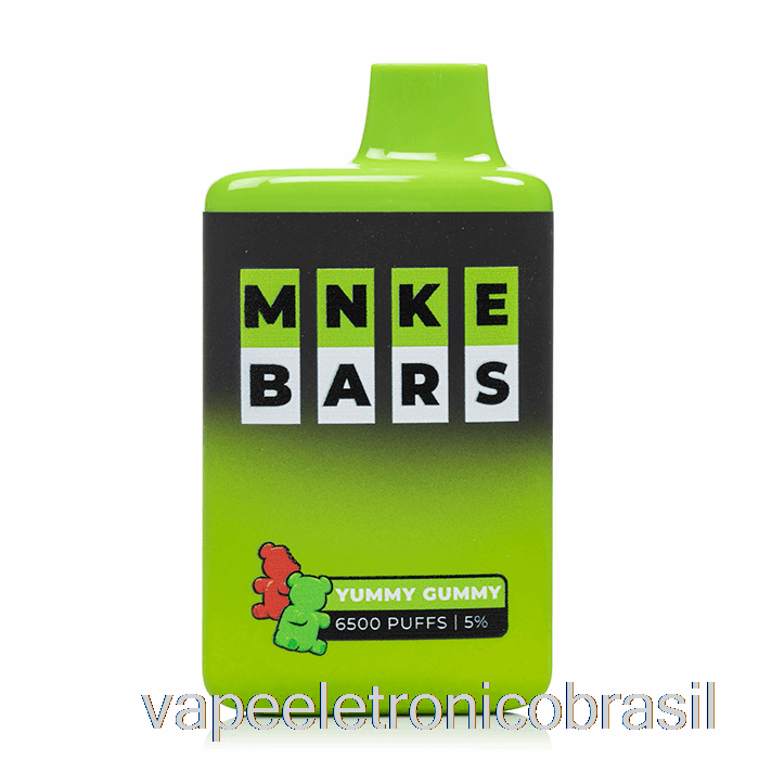 Vape Eletrônico Mnke Bars 6500 Goma Gostosa Descartável